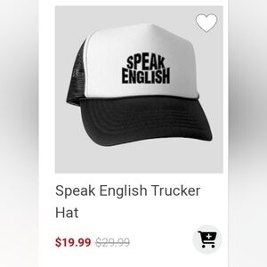 Speak English hat